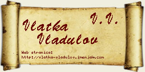 Vlatka Vladulov vizit kartica